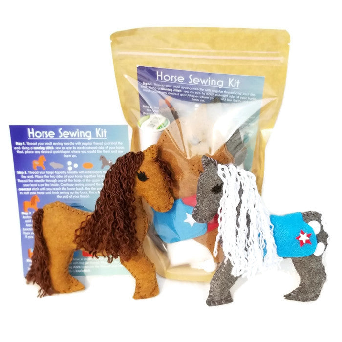 Horse Sewing Kit Felt Craft Kit for Kids – Wildflower Toys ™